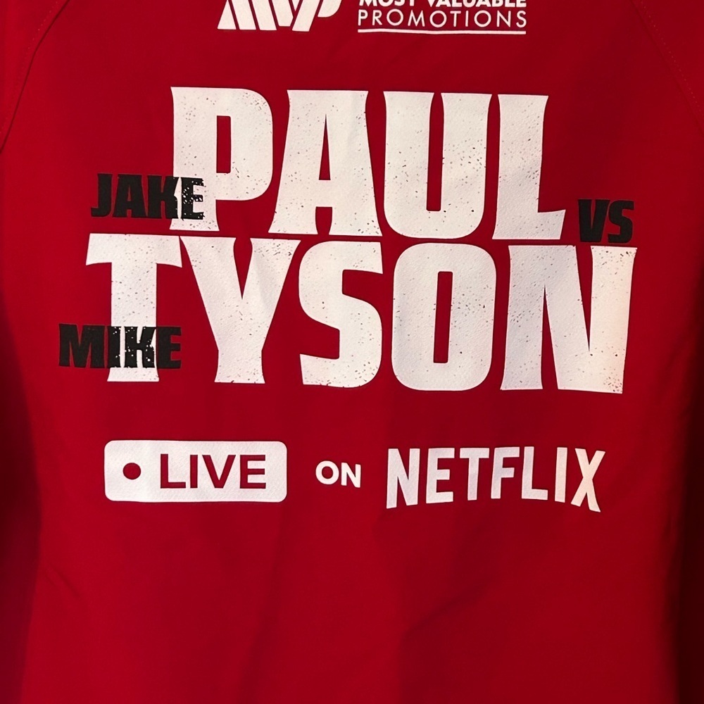 Official Netflix Jake Paul VS. Mike Tyson Jacket.  MEDIUM